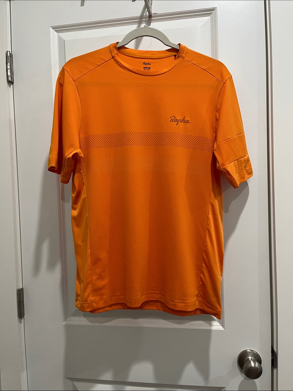 Rapha Orange Short Sleeve Cycling Tee